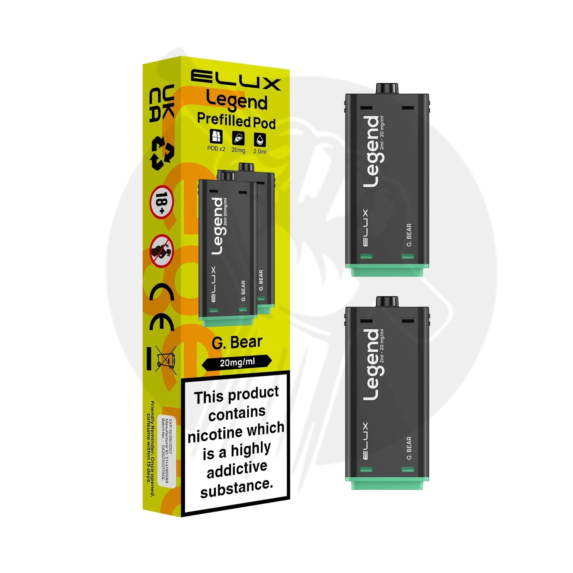 Elux Legend 1500 Prefilled Replacement Pods 2in1