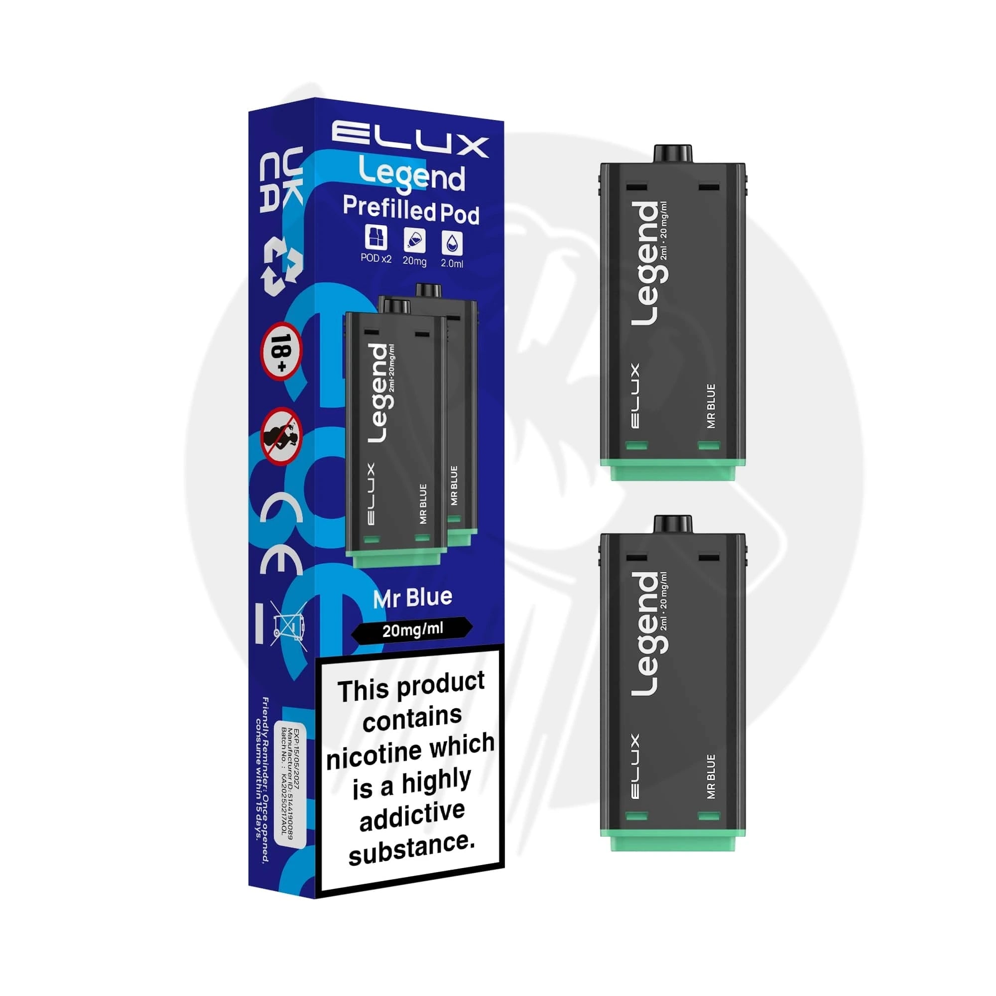 Elux Legend 1500 Prefilled Replacement Pods 2in1