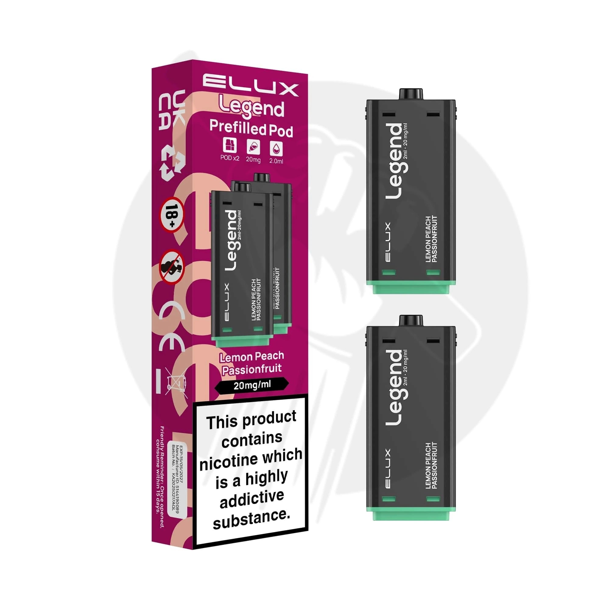 Elux Legend 1500 Prefilled Replacement Pods 2in1