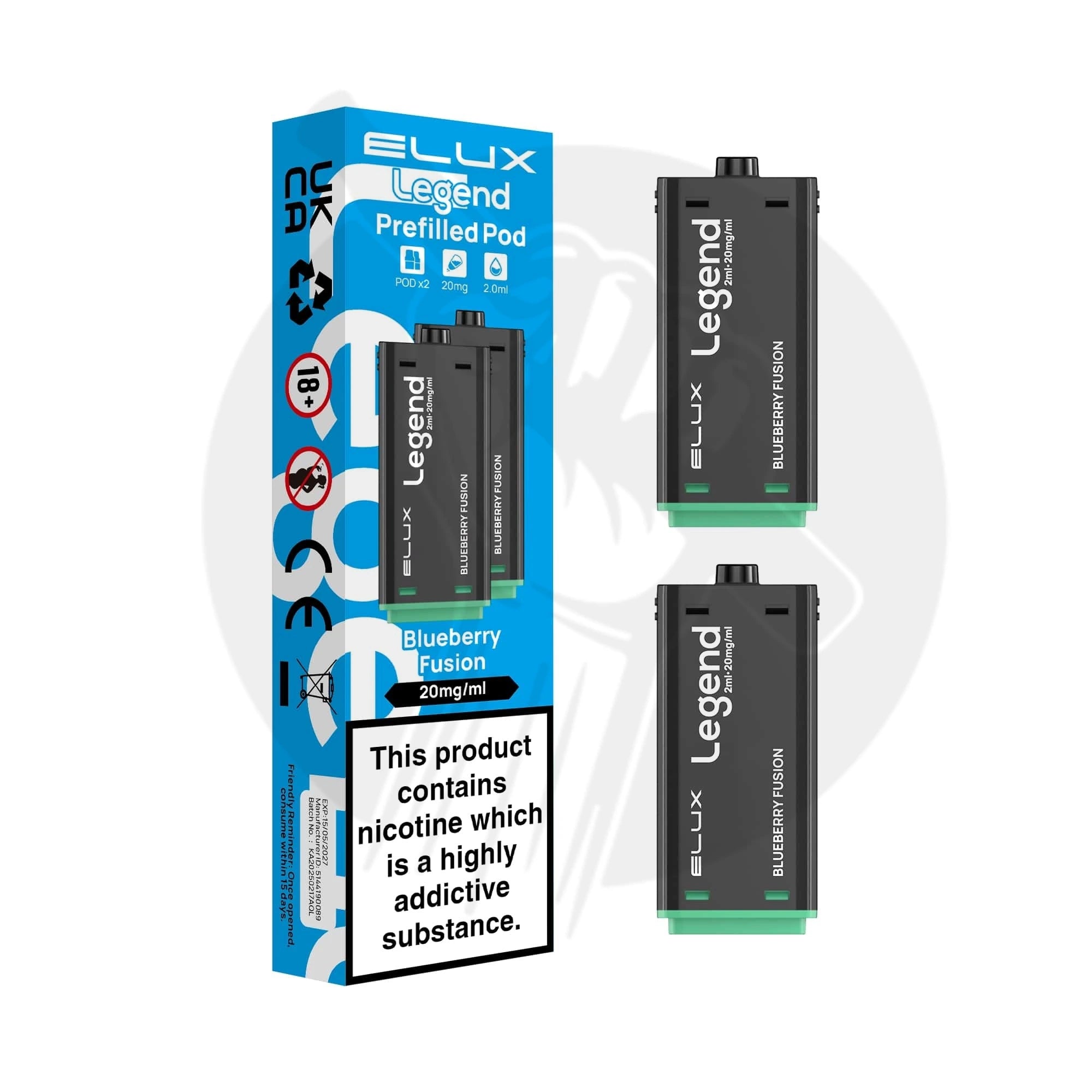 Elux Legend 1500 Prefilled Replacement Pods 2in1