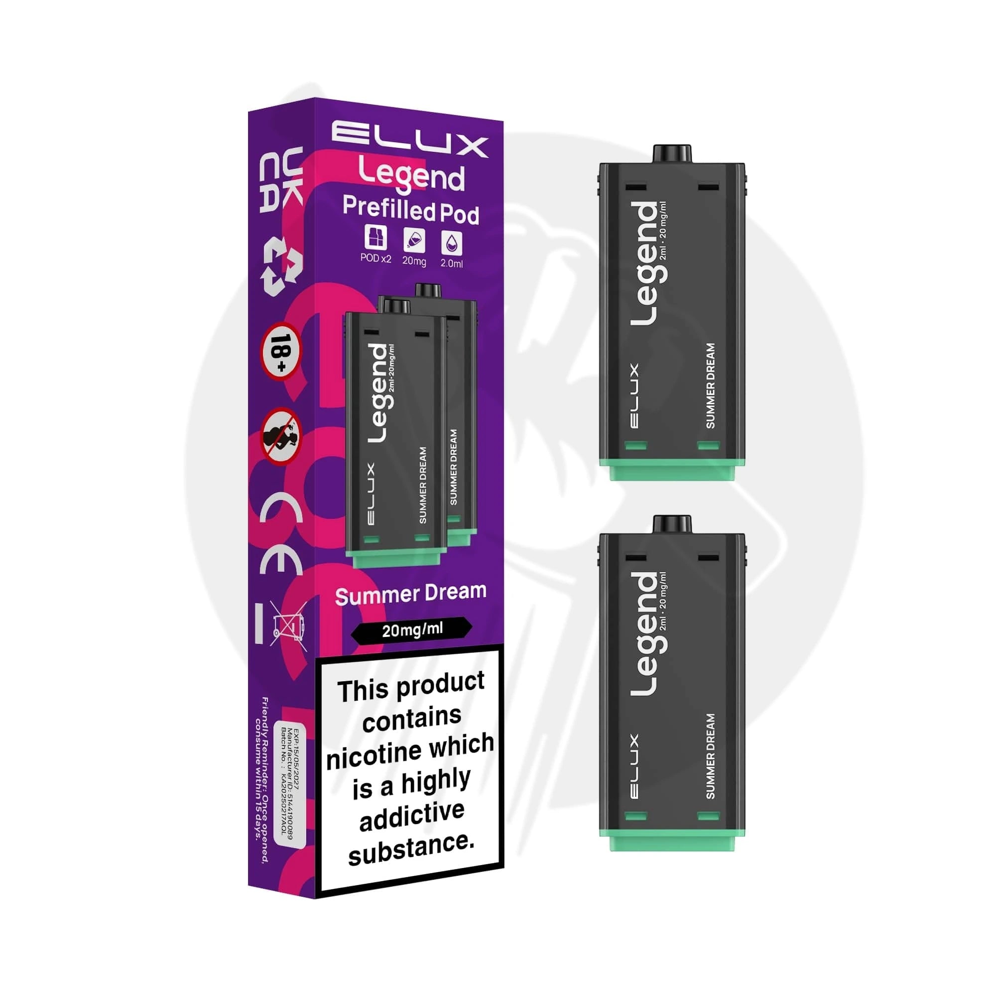 Elux Legend 1500 Prefilled Replacement Pods 2in1