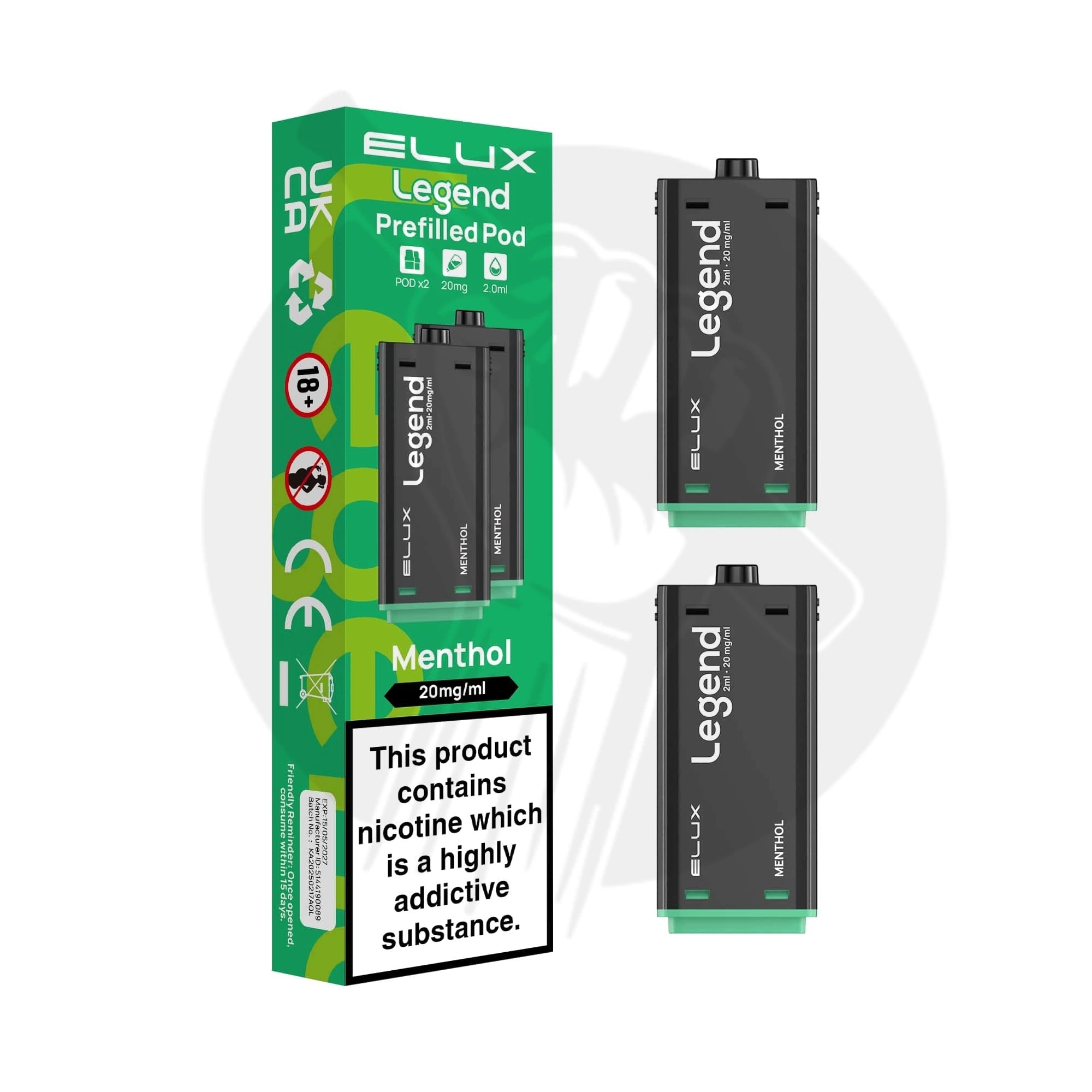Elux Legend 1500 Prefilled Replacement Pods 2in1