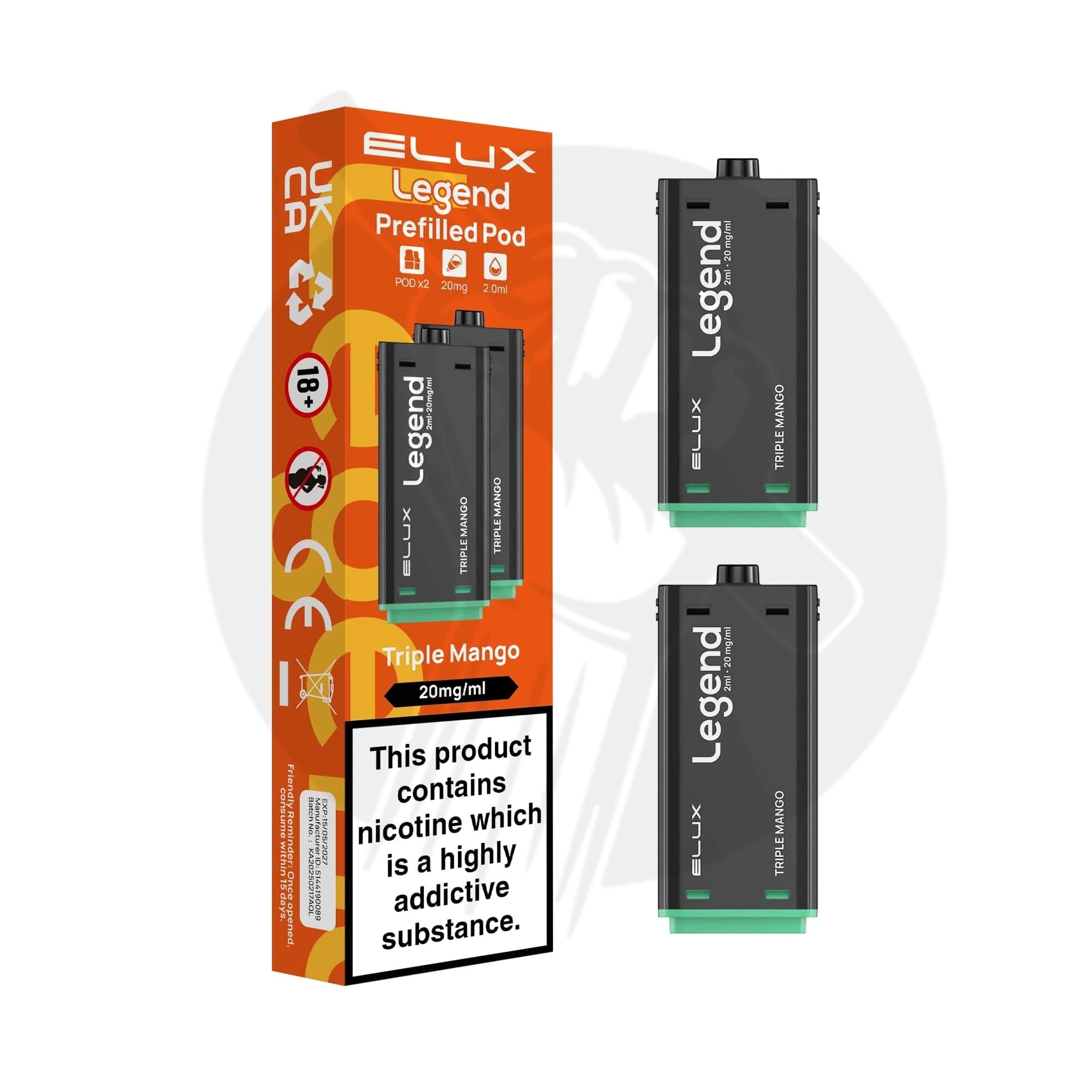 Elux Legend 1500 Prefilled Replacement Pods 2in1