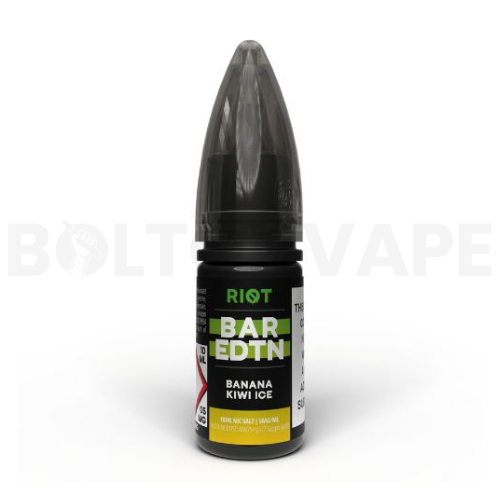 Banana Kiwi Ice Nic Salt E-Liquid by Riot Squad Bar Edtn