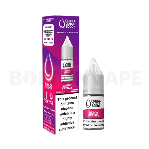 Berry Frenzy 10ml Nic Salt E-liquid By Pukka Juice 5000+