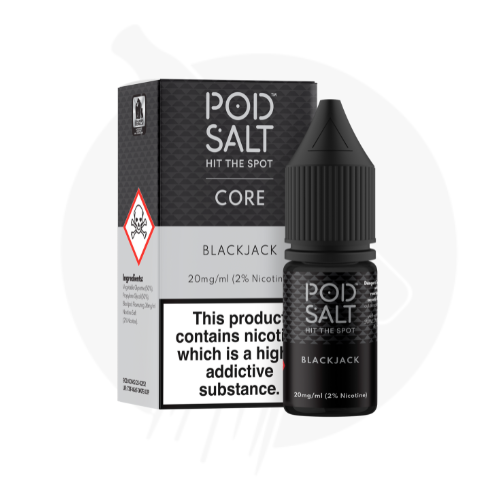 Black Jack 10ml Nic Salt E-Liquid By Core Pod Salt