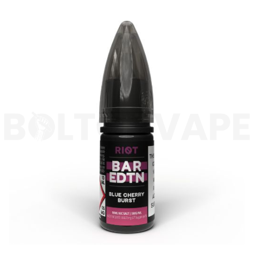 Blue Cherry Burst Nic Salt E-Liquid by Riot Squad Bar Edtn