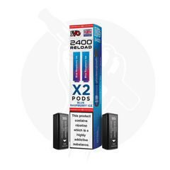 Blue Raspberry Ice IVG 2400 Reload 2 in 1 Prefilled Pods