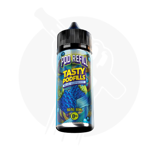 Blue Raspberry Shortfill E-Liquid By Pod Refill Tasty Podfills