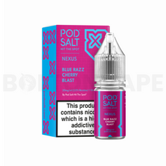 Blue Razz Cherry Burst 10ml Nic Salt E-Liquid By Pod Salt Nexus