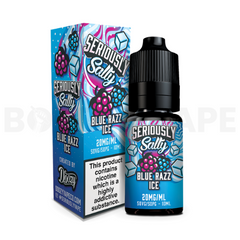 Blue Razz Ice 10ml Nic Salt E-Liquid By Seriously Salty