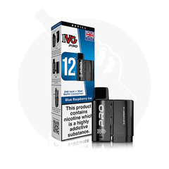 Blue Raspberry Ice IVG Pro 12 Prefilled Pods + Refill Containers
