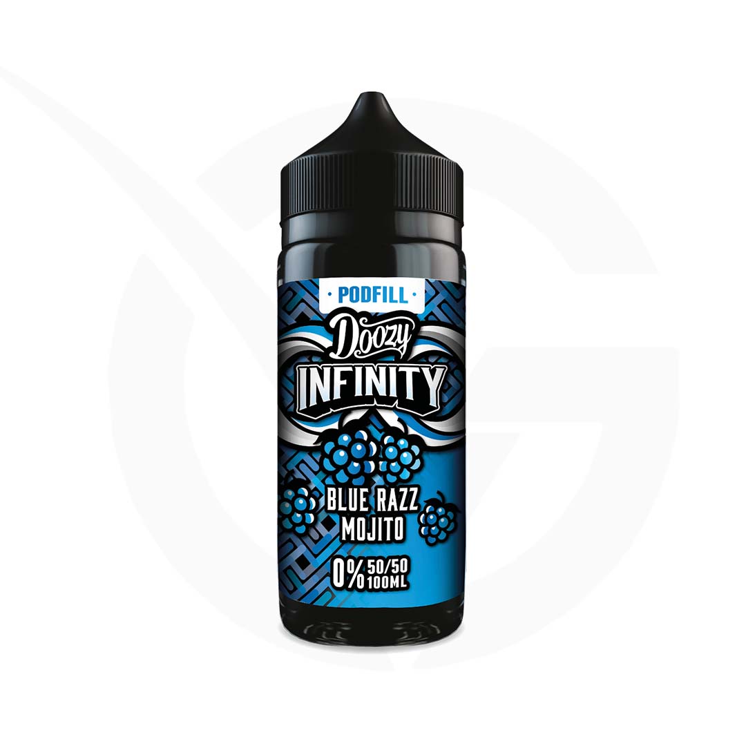Blue Razz Mojito 50/50 100ml Shortfill Doozy Infinity Pod Fill