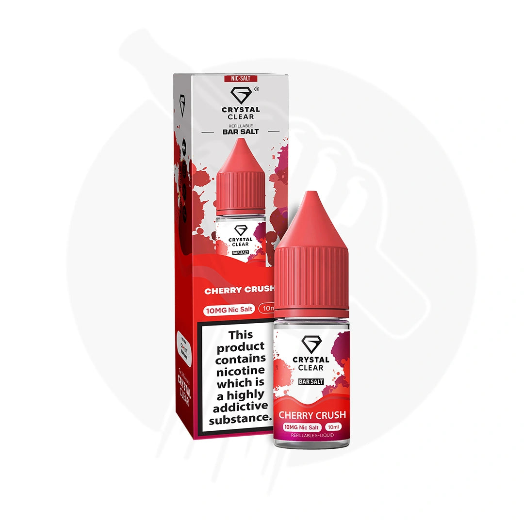 Cherry Crush Nic Salt E-Liquid By Crystal Clear
