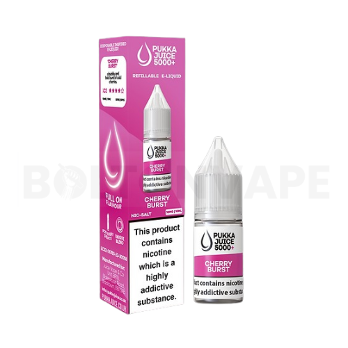 Cherry Burst 10ml Nic Salt E-liquid By Pukka Juice 5000+