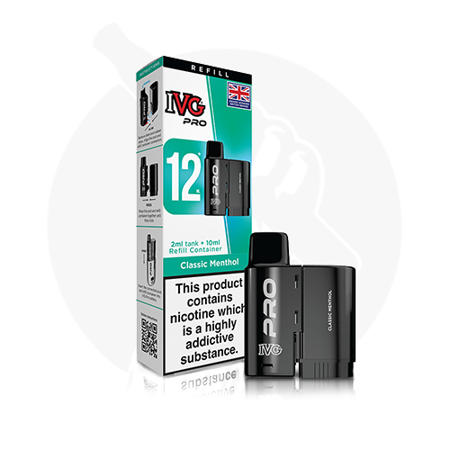 Classic Menthol IVG Pro 12 Prefilled Pods + Refill Containers