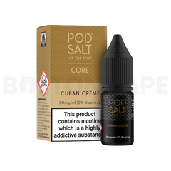 Cuban Creme 10ml Nicotine Salt E-Liquid by Core Pod Salt
