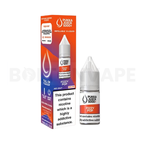 Fizzy Pop 10ml Nic Salt E-liquid By Pukka Juice 5000+