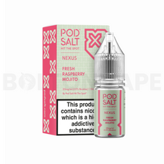 Fresh Raspberry 10ml Nic Salt E-Liquid By Pod Salt Nexus