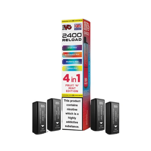 IVG 2400 4 in 1 Multi Flavour Edition Prefilled Reload Pods