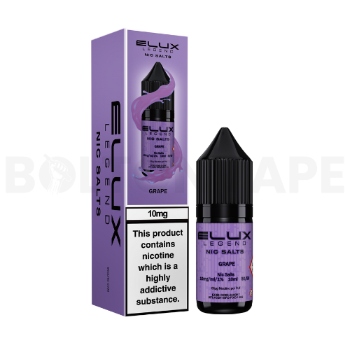 Grape 10ml Nic Salt E-liquid By Elux Legend