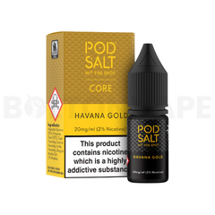 Havana Gold 10ml Nic Salt E-Liquid by Core Pod Salt