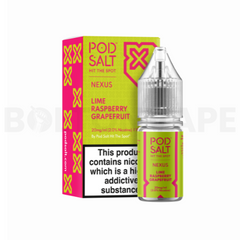 Lime Raspberry Grapefruit 10ml Nic Salt E-Liquid By Pod Salt Nexus