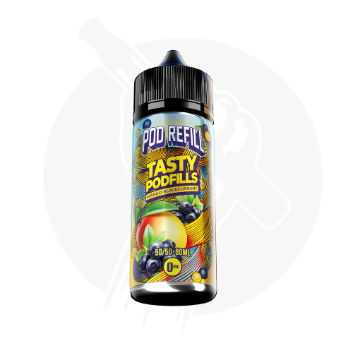 Mango Blackcurrant Shortfill E-Liquid By Pod Refill Tasty Podfills