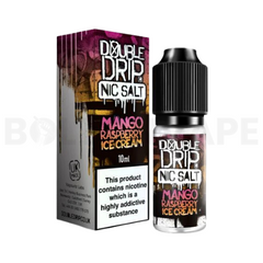 Mango Raspberry Ice Cream 10ml Nic Salt E Liquid Double Drip