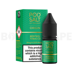 Menthol Tobacco 10ml Nic Salt E-Liquid by Origin Pod Salt