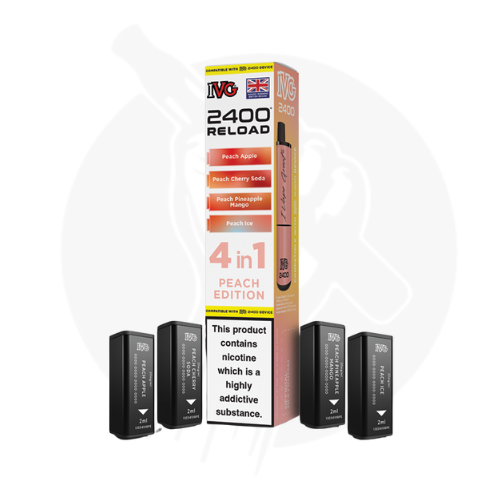 Peach Edition IVG 2400 Reload Prefilled Pods