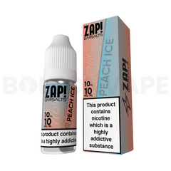 Peach Ice 10ml Nic Salt E-Liquid By Zap! Bar Salts