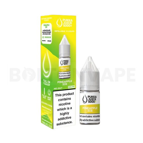 Pineapple Ice 10ml Nic Salt E-liquid By Pukka Juice 5000+