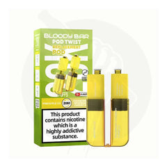 Pineapple Ice & Strawberry Raspberry Cherry Ice Bloody Bar Ultra Twist 20K Refill Pack