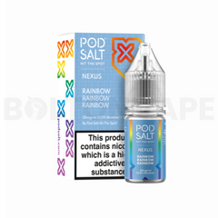 Rainbow 10ml Nic Salt E-Liquid By Pod Salt Nexus