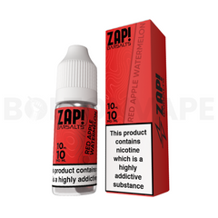 Red Apple Watermelon 10ml Nic Salt E-Liquid By Zap! Bar Salts