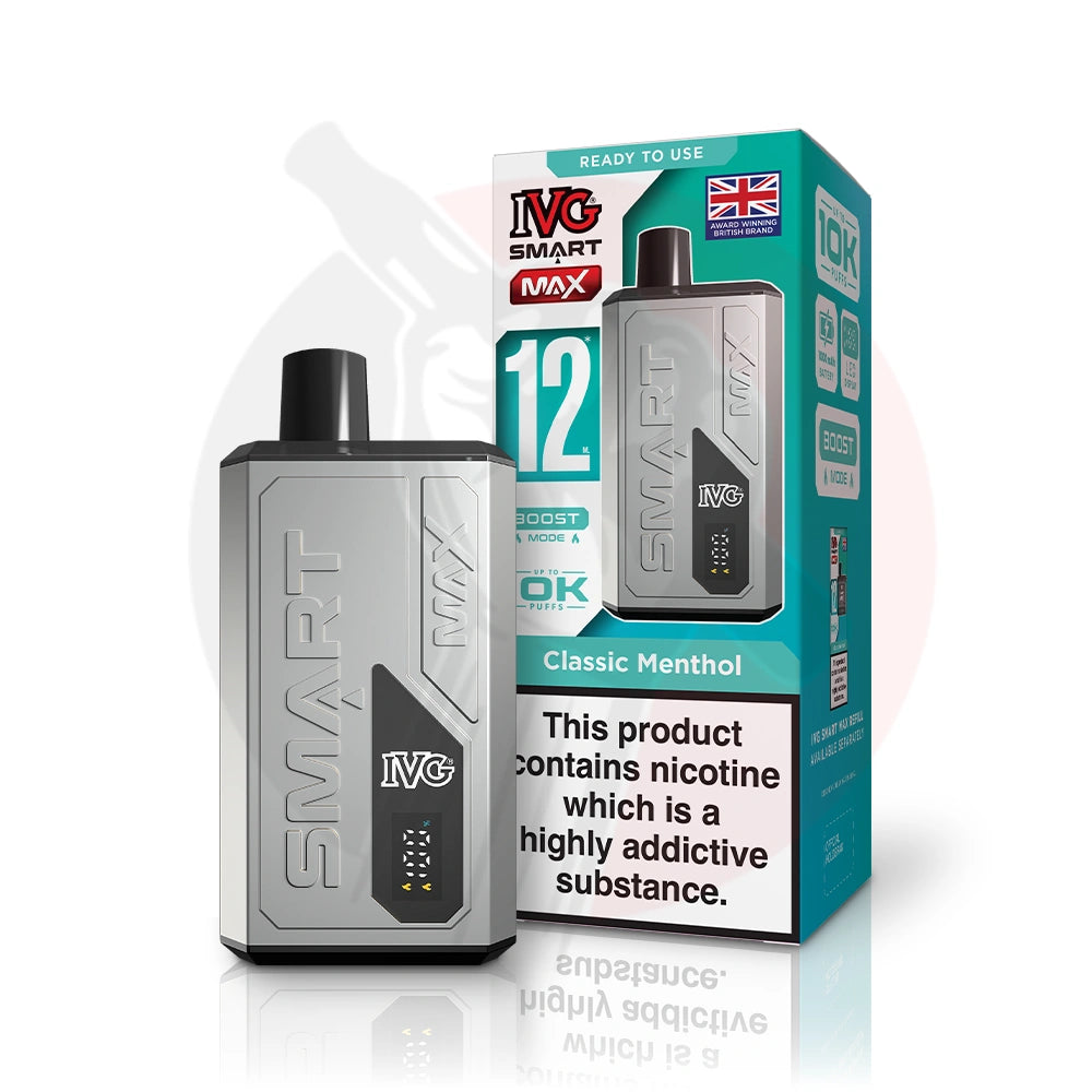 Classic Menthol IVG Smart Max 10K Prefilled Pod Vape Kit