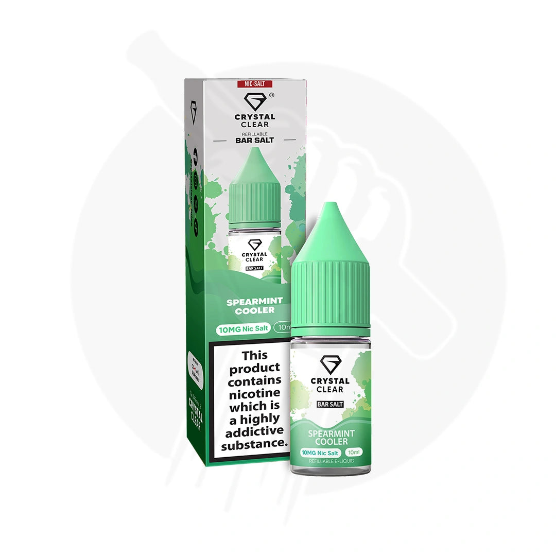 Spearmint Cooler Nic Salt E-Liquid By Crystal Clear