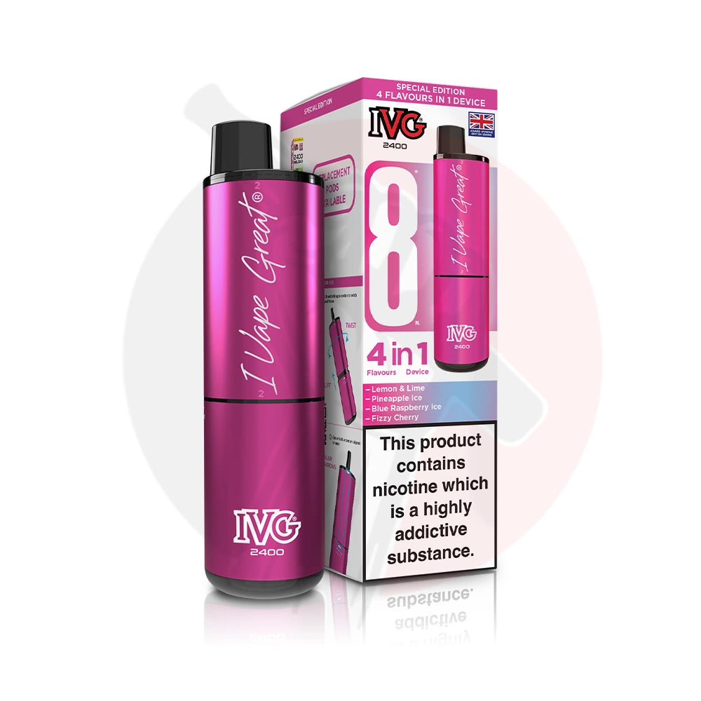 IVG 2400 4 in 1 Rechargeable Prefilled Kit