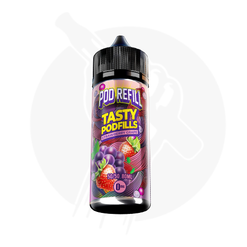 Strawberry Grape Shortfill E-Liquid By Pod Refill Tasty Podfills