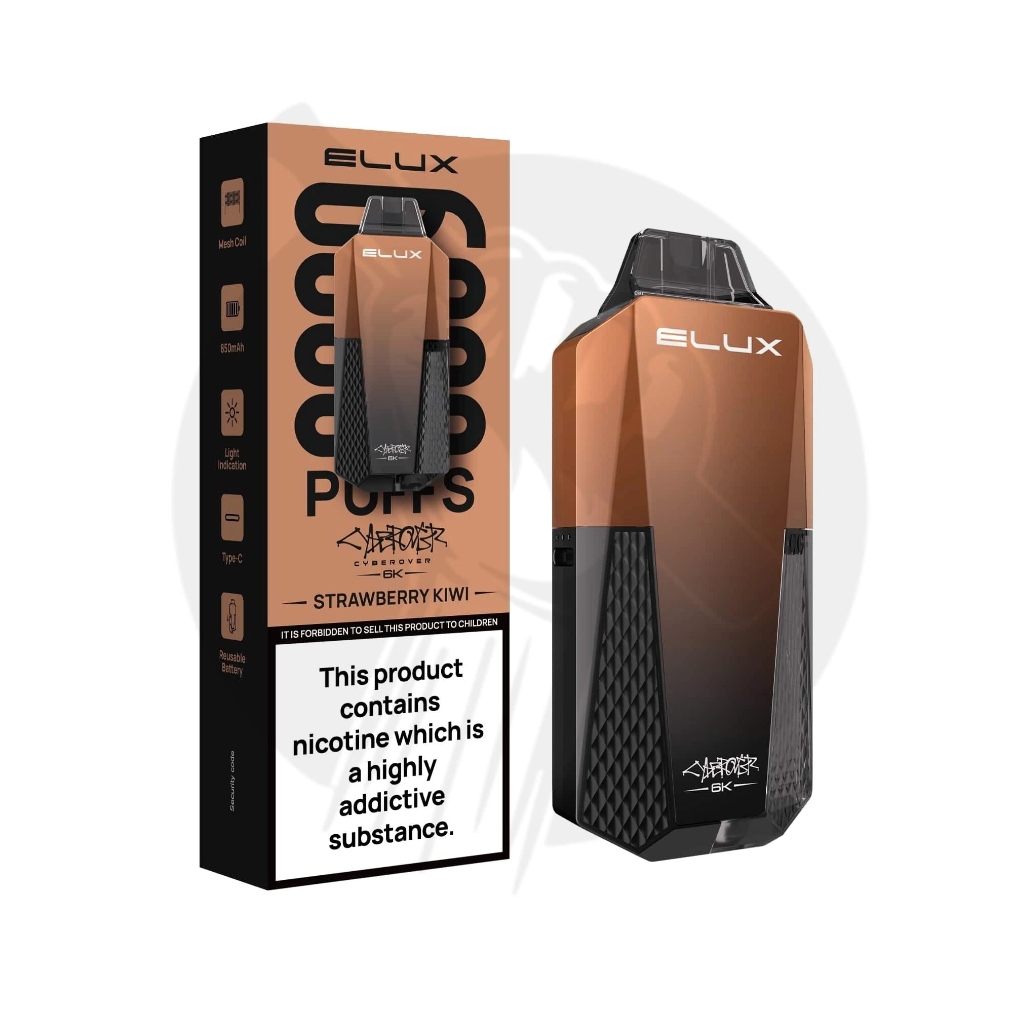Strawberry Kiwi Elux Cyberover 6K Vape Kit