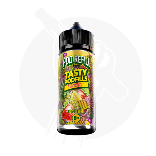 Strawberry Pineapple Shortfill E-Liquid By Pod Refill Tasty Podfills