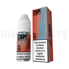 Strawberry Watermelon Bubblegum 10ml Nic Salt E-Liquid By Zap! Bar Salts