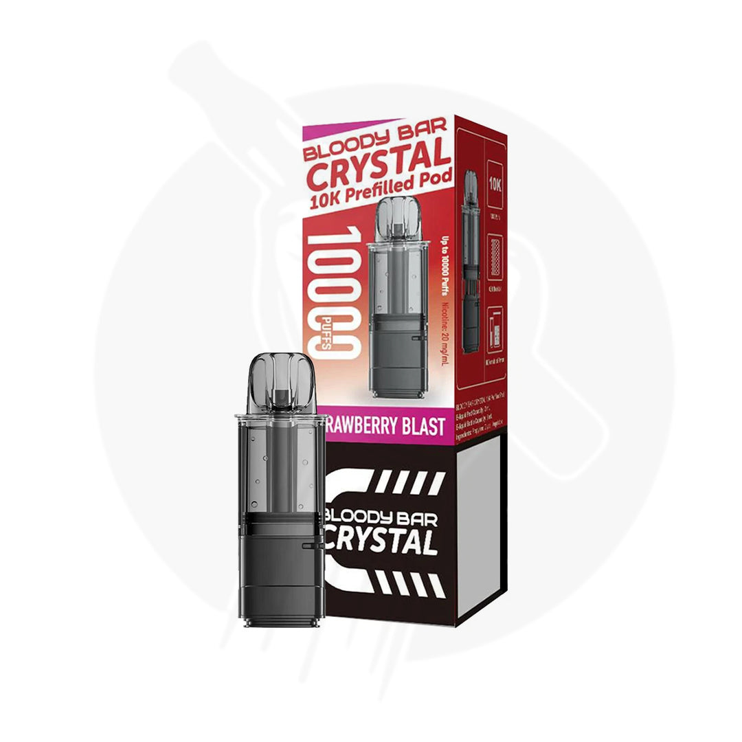 Strawberry Blast Bloody Bar Crystal 10K Refill Pack 20mg