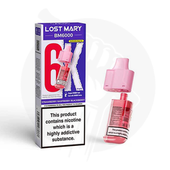 Strawberry Raspberry Blackberry Lost Mary BM6000 Refill Pods