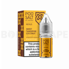 Sweet Tangerine Cocumber 10ml Nic Salt E-Liquid By Pod Salt Nexus
