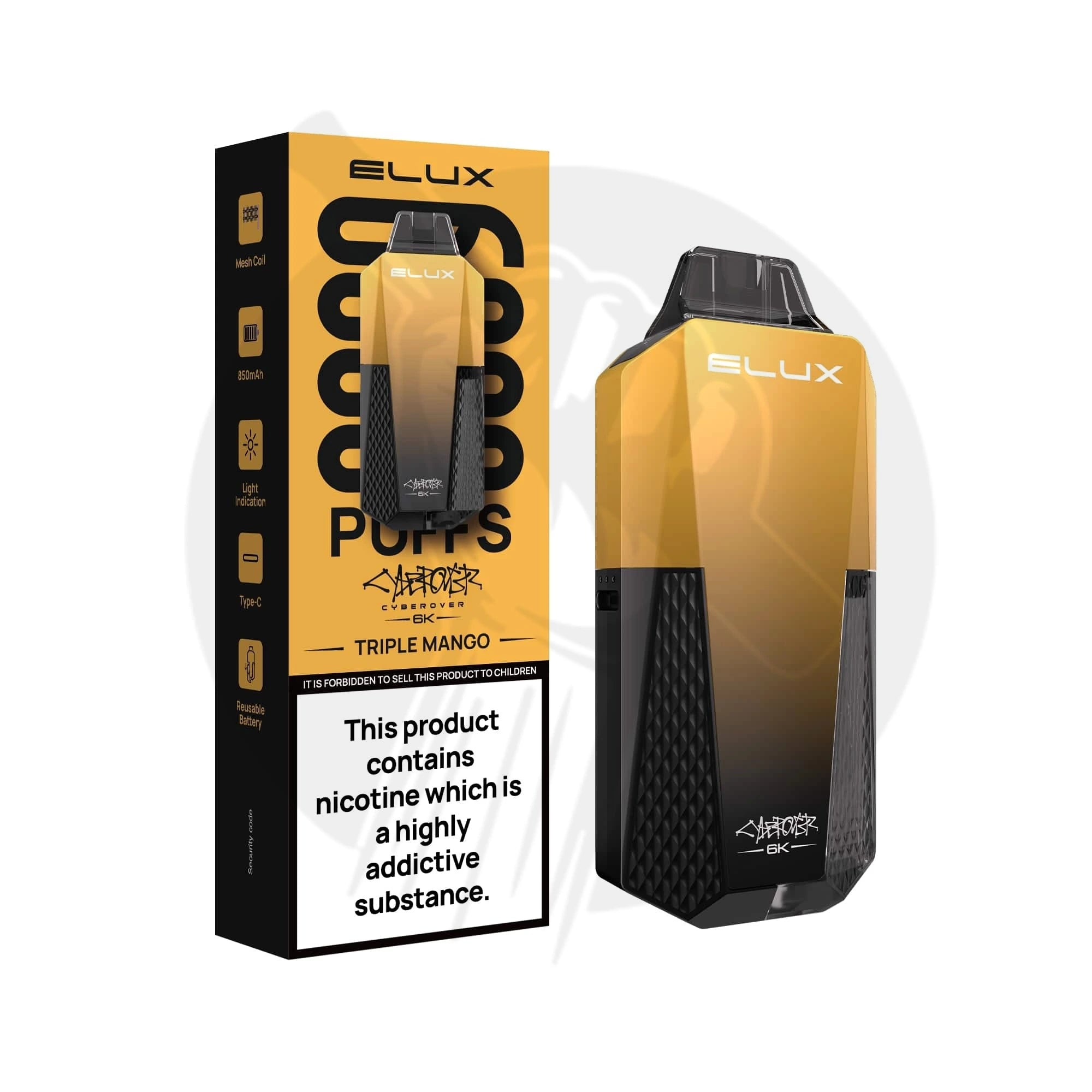 Triple Mango Elux Cyberover 6K Vape Kit