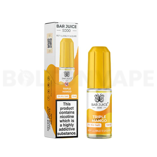 Triple Mango 10ml Nic Salt E-Liquid By Bar Juice 5000