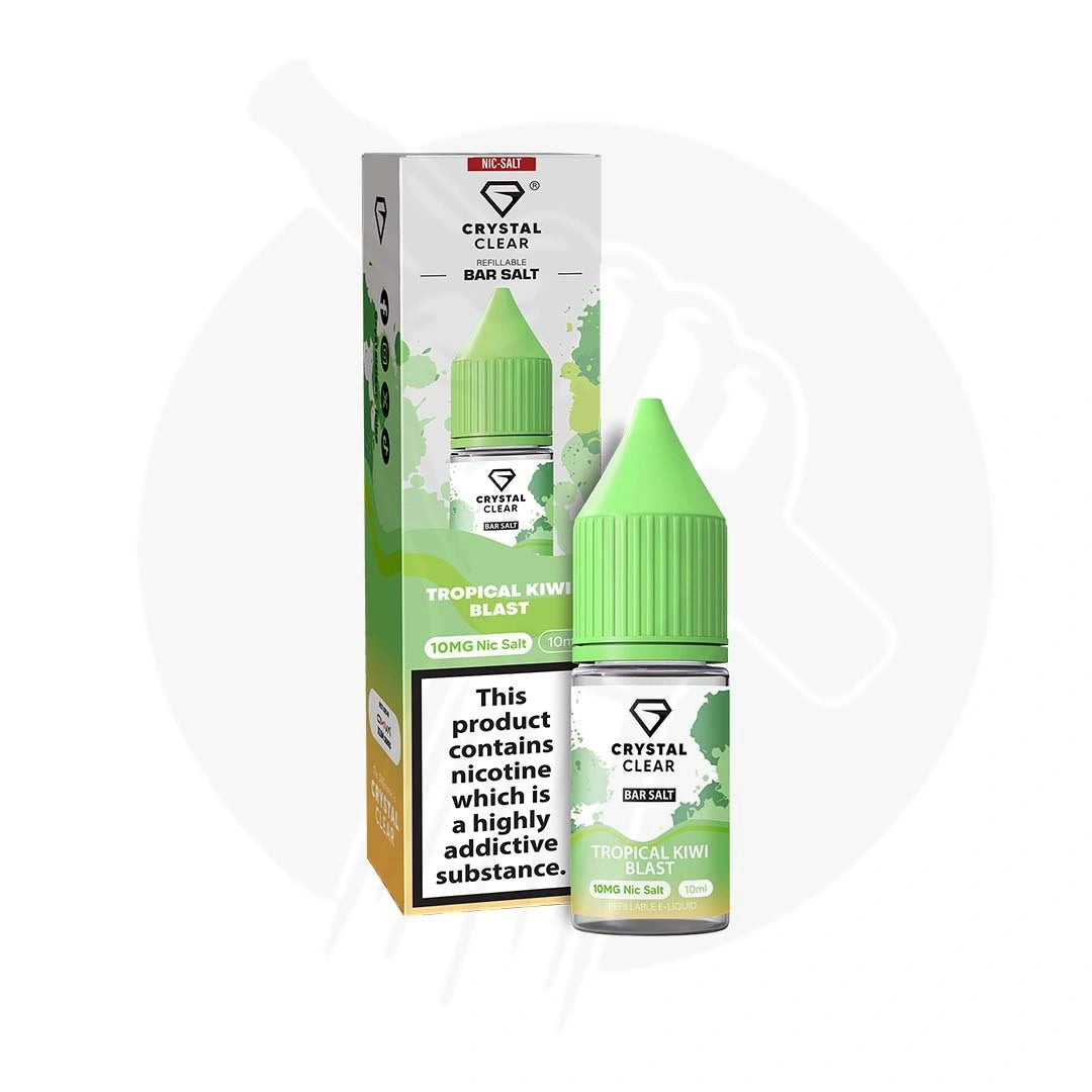 Tropical Kiwi Blast Nic Salt E-Liquid By Crystal Clear
