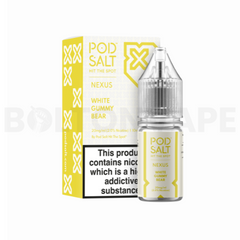 White Gummy Bear 10ml Nic Salt E-Liquid By Pod Salt Nexus